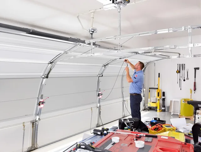 Garage door cable repair service by La Puente Garage Door Repair in La Puente