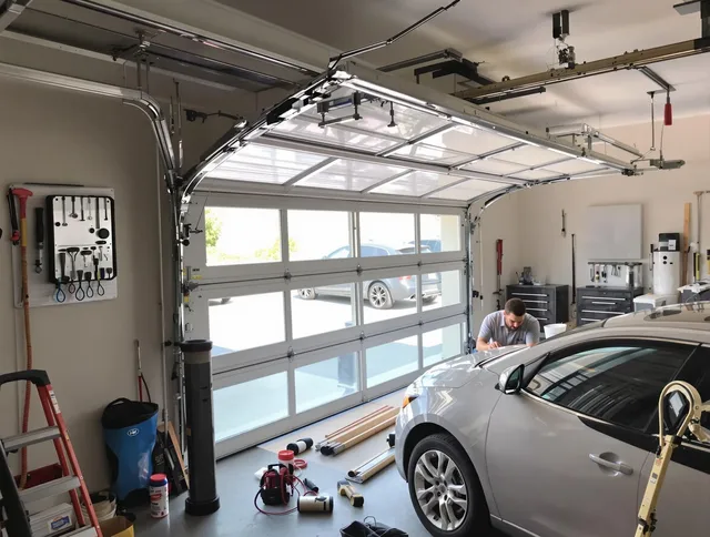 Garage door noise reduction service by La Puente Garage Door Repair in La Puente