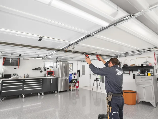 Overhead garage door repair service by La Puente Garage Door Repair in La Puente