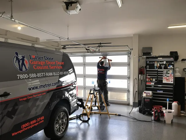 La Puente Garage Door Repair team performing same-day garage door repair in La Puente