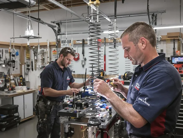 Garage door spring repair service by La Puente Garage Door Repair in La Puente